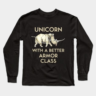 Unicorn With a Better Armor Class Long Sleeve T-Shirt